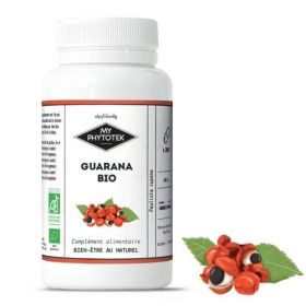 200 Gélules Guarana BIO - 300mg - MyPhytotek