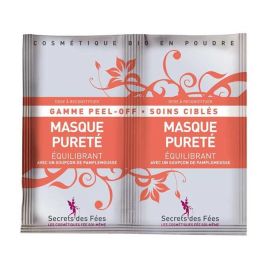 Masque Pureté Équilibrant Bio (PEEL-OFF) - Sachet 2 doses de 8 g - Secrets des Fées