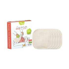 Lot de 5 carrés lavables bébé en Coton Bio - Collection ECO-CHOU - Les Tendances d'Emma - 2