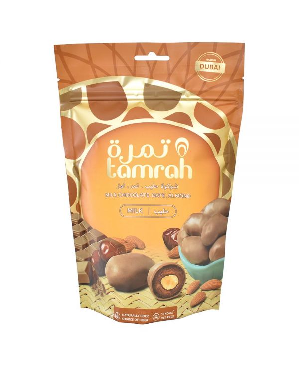 Tamrah Milk Chocolate - Dattes aux amandes enrobées de Chocolat au lait