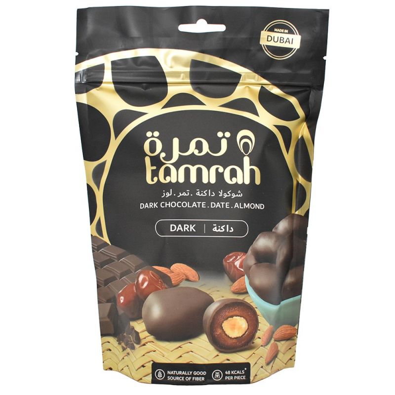 Tamrah Dark Chocolate - Dattes aux amandes enrobées de Chocolat noir