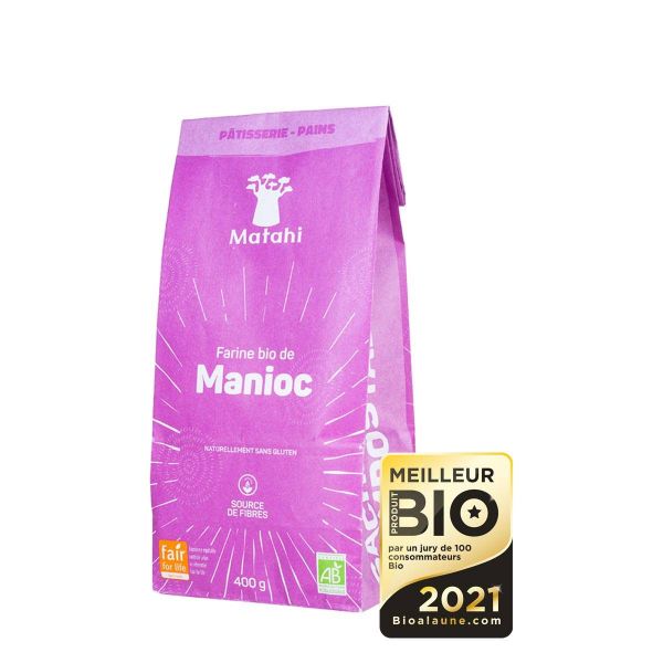 Farine de Manioc Bio Sans Gluten - 400g - Matahi