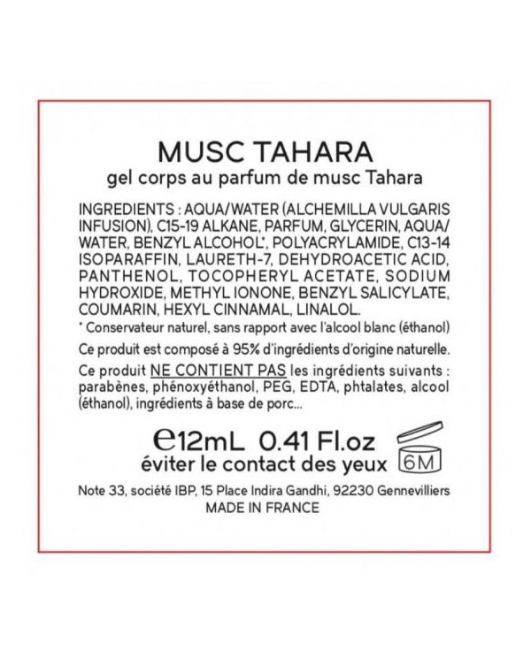 Musc Tahara Intime Fraise (Comme un Saphir) - 12ml - Note33