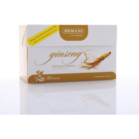 Tisane au Ginseng (Panax ginseng) - Apaisant & Énergisant - 20 sachets - Hemani