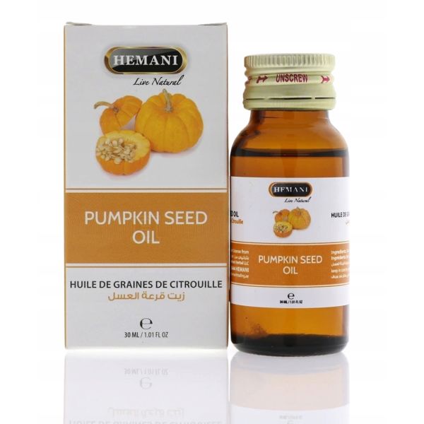 Huile de graines de Citrouille (Pumpkin Seed Oil) - Détoxifiante & riches en Oméga 3 - 30 ml - 100% Naturelle - Hemani