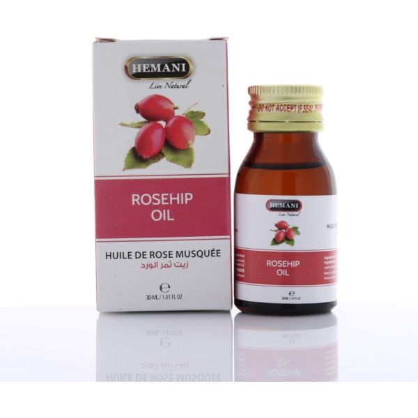 Huile de Rose Musquée (Rosehip Oil) Soin visage et corps - 30 ml - Hemani