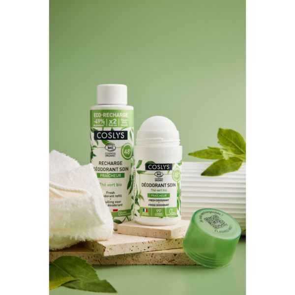 Déodorant Bio Soin Fraîcheur - Aloe Vera et Thé vert - 50ml - Coslys