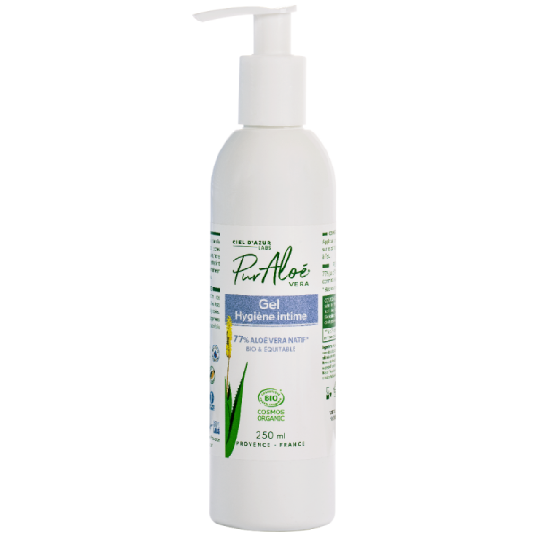 Gel Hygiène Intime Bio - 77% Aloé Vera - Douceur et fraîcheur - 250ml - Pur'Aloé