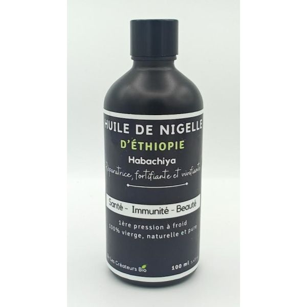 Huile de Nigelle d'Éthiopie (Habachia) pure et 100% Naturelle - Les Créateurs Bio