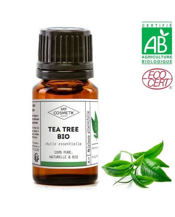 Huile essentielle de Tea tree BIO (Arbre à Thé) 10 ml - MyCosmetik MyCosmetik - 1