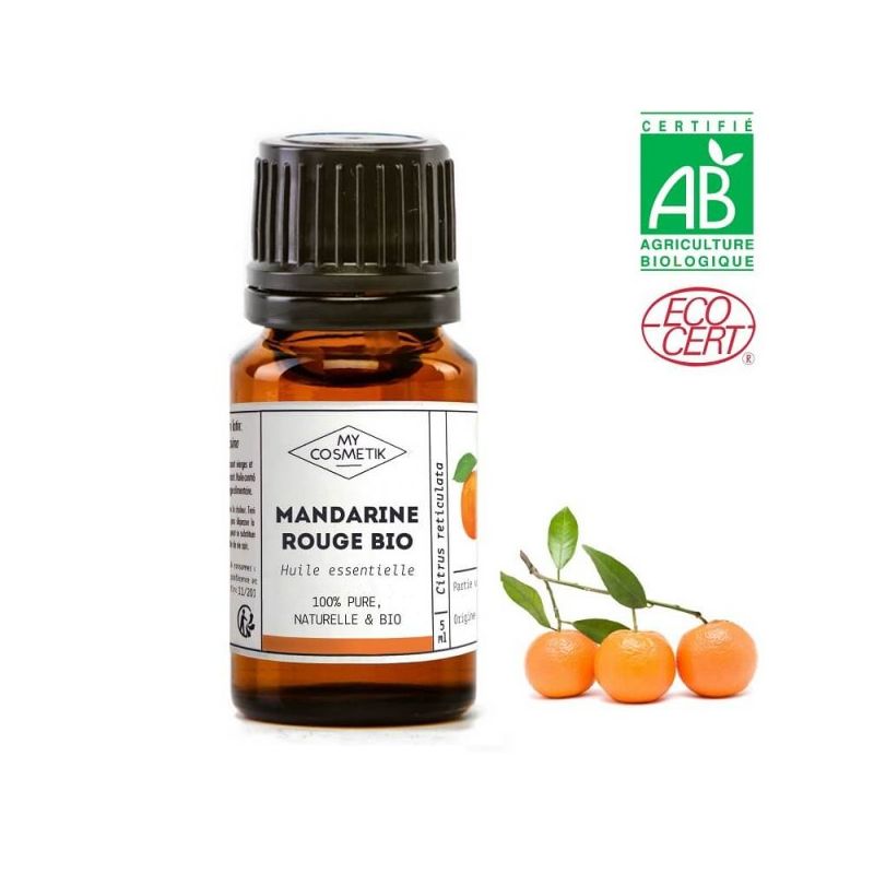 Huile essentielle de Mandarine Rouge BIO (AB) 10 ml - MyCosmetik